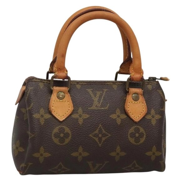 LOUIS VUITTON Monogram Mini Speedy Hand Bag M41534 LV Auth 137069 - Picture 1 of 16